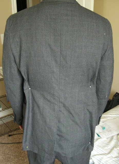 Altering a Man's Suit: Part 1 Pinning and Marking
