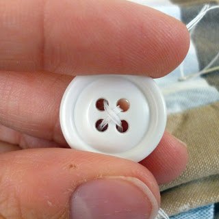 how to sew a button on pants