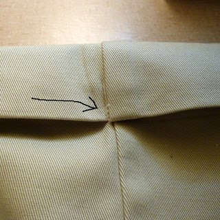 the stitches will hide in the seam