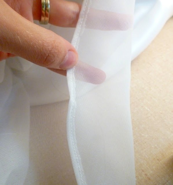 how to hem chiffon