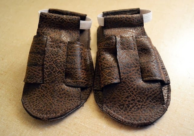 FREE PATTERN: Size 4 Leather Sandals