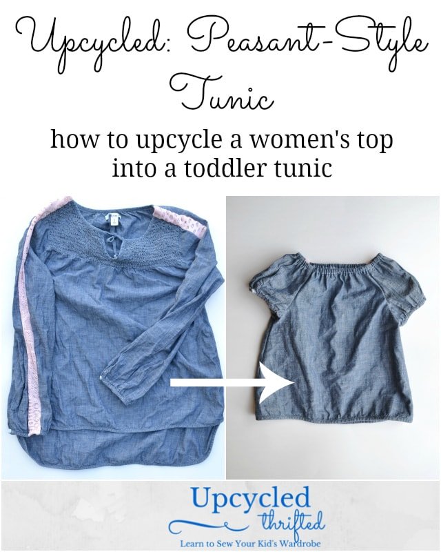 How to Upcycle: Baby Peasant-Style Tunic // DIY Sew