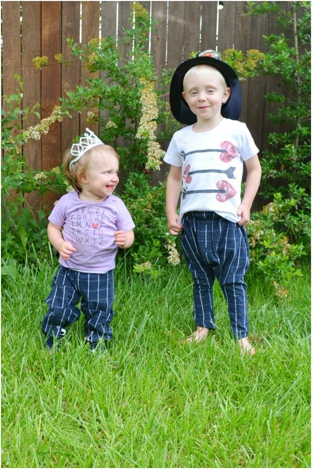 How to Upcycle: Two Kid Pants From One Shirt // DIY Sew