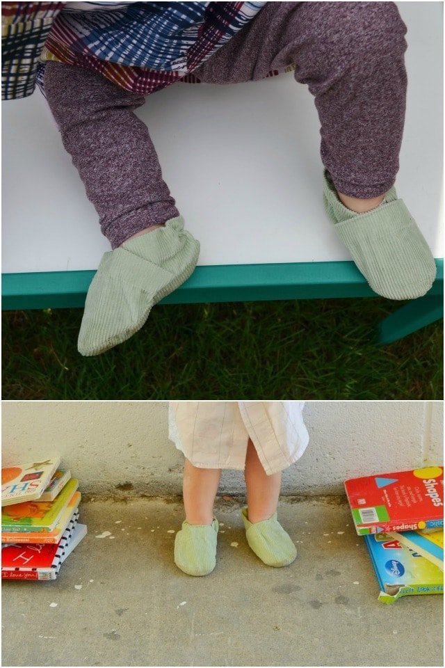 Upcycled Baby Shoes: FREE Baby Shoes Sewing Pattern // How to Upcycle