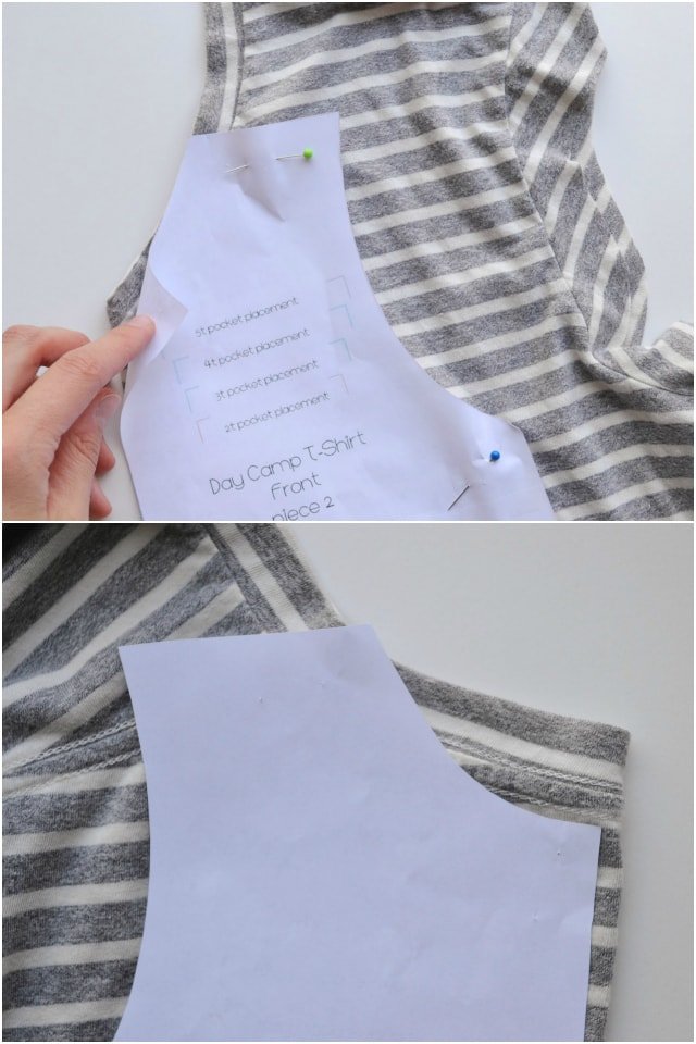 How to Upcycle: Kid Basic Tee Neckline // DIY Sew