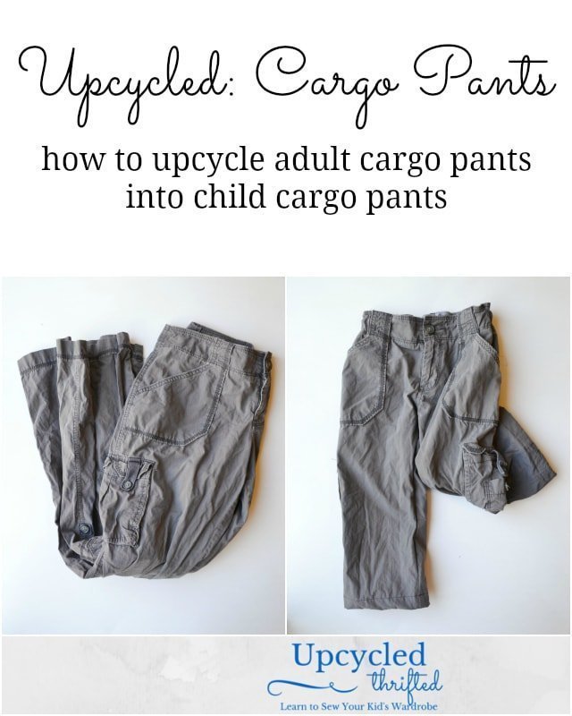 How to Upcycle: Cargo Pants to Little Boys Pants // DIY Sew