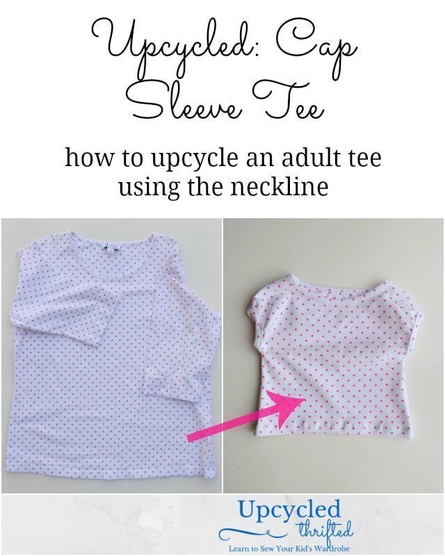 How to Upcycle: Baby Cap Sleeve Tee Neckline // DIY Sew