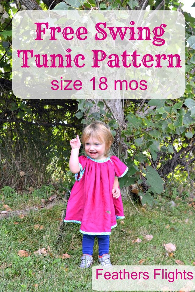 FREE SEWING PATTERN: 18 mos Swing Tunic