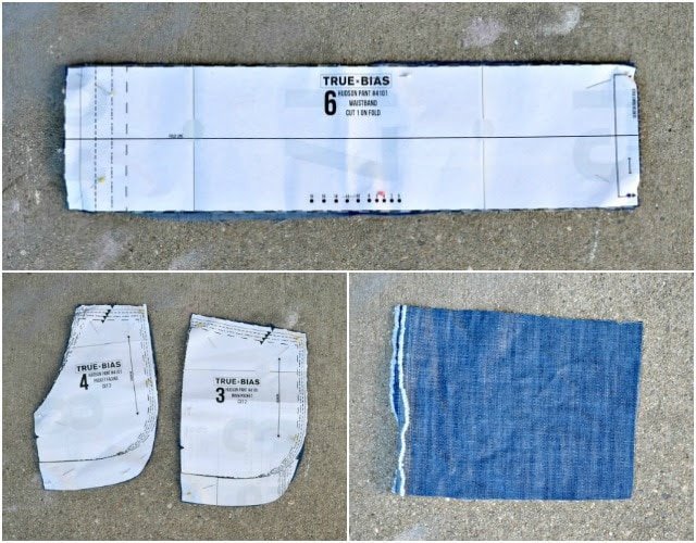 How to Make Denim Joggers Using the Hudson Pants Pattern