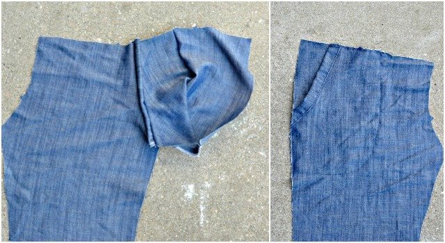 How to Make Denim Joggers Using the Hudson Pants Pattern