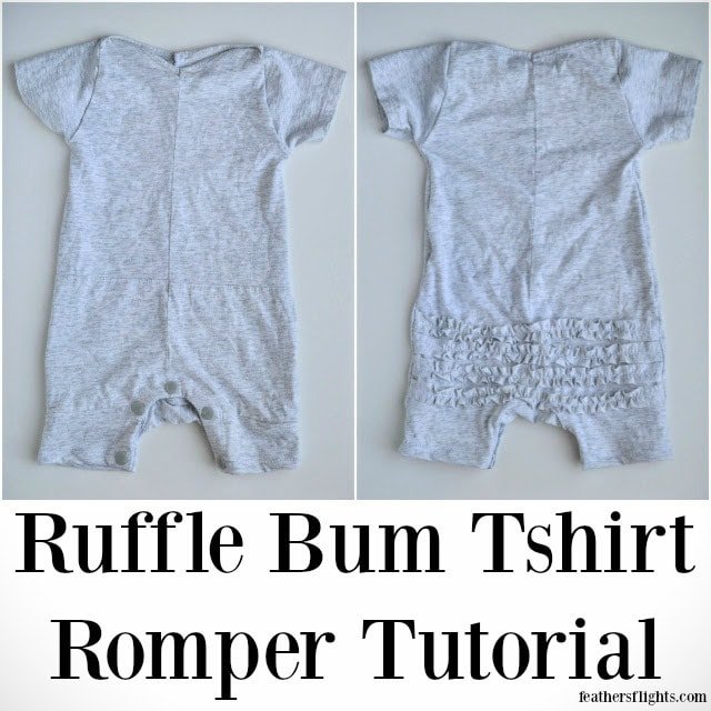 DIY Ruffle Bum Tshirt Romper Tutorial