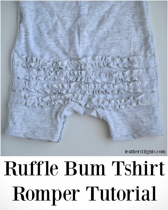 DIY Ruffle Bum Tshirt Romper Tutorial