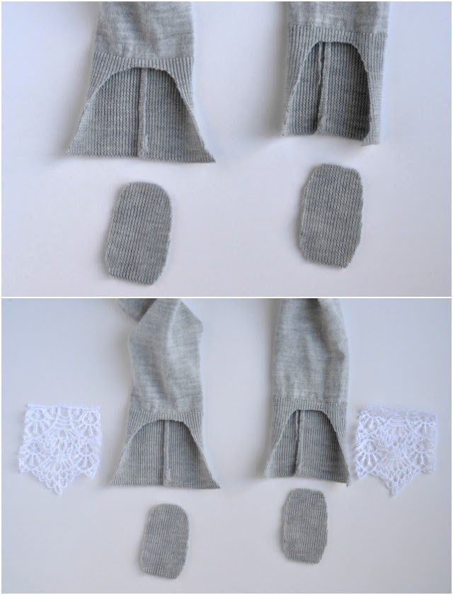 TUTORIAL: DIY Lace Sweater Cuffs