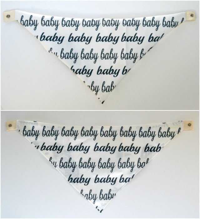 "BABY" Snap Tape Bib: Free Pattern and Tutorial