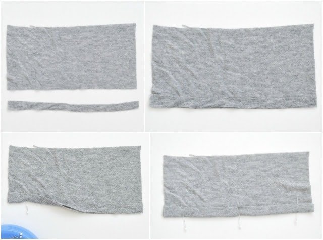 how to hem knit fabric with fabric