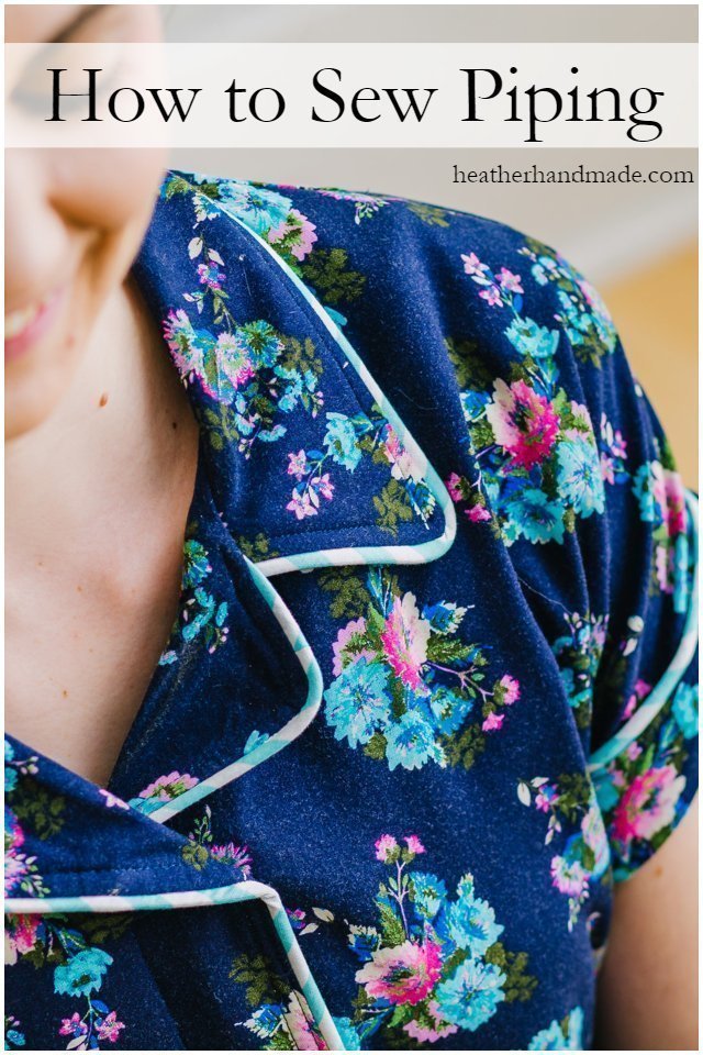how to sew piping