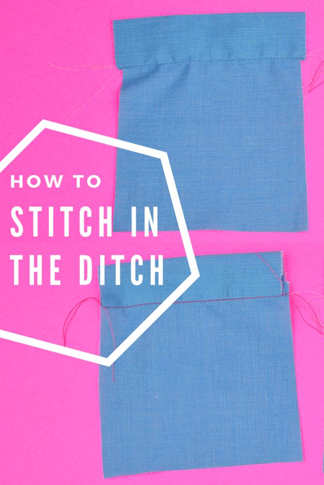 How to Stitch in the Ditch // heatherhandmade.com