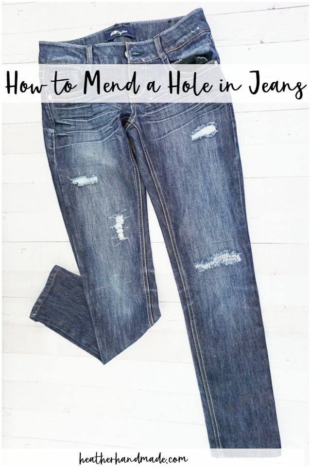 how to mend a hole in jeans