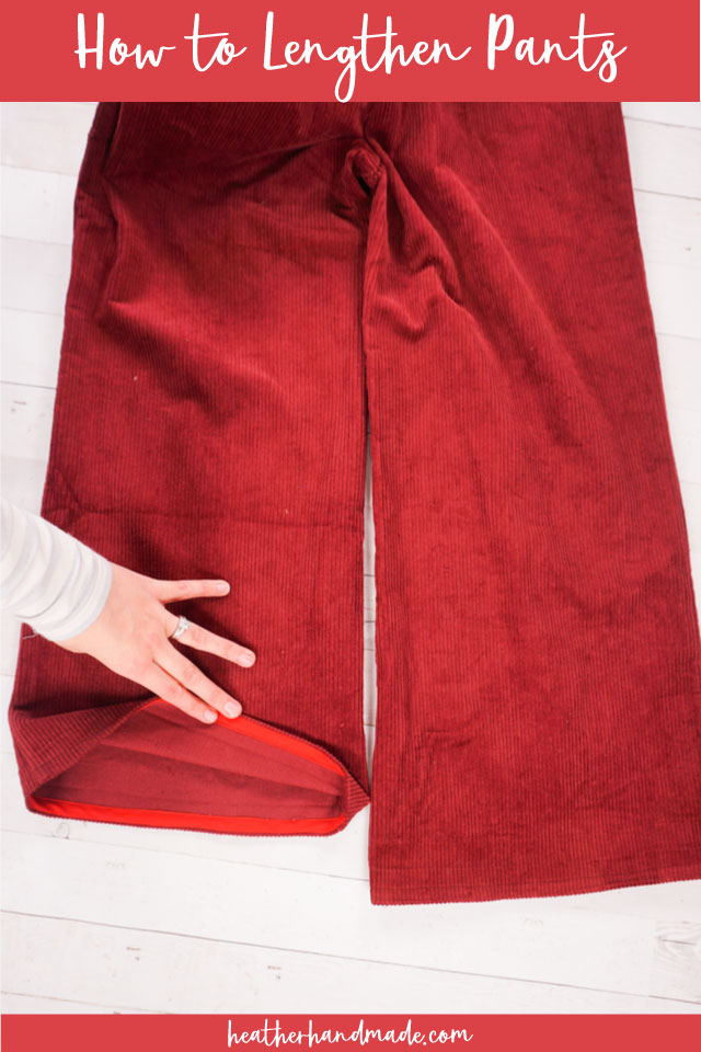 how to lengthen pants