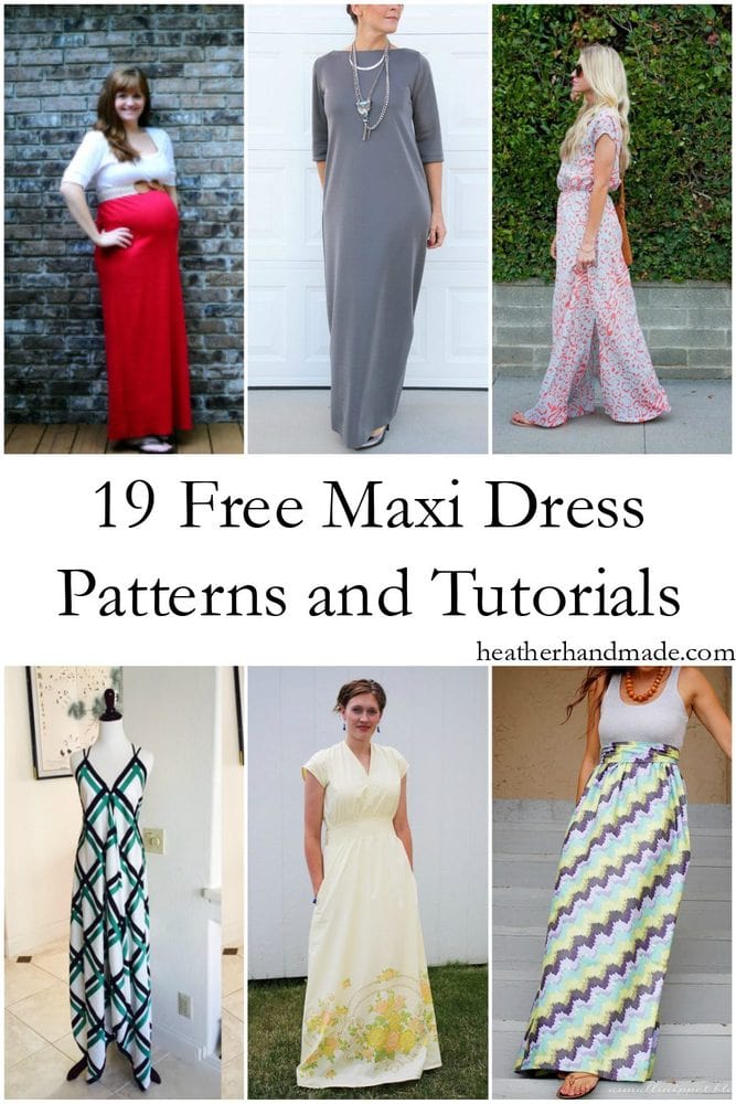 34 Maxi Dress Sewing Patterns (8 FREE!)