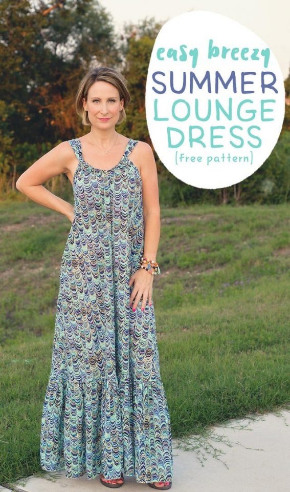 easy breezy summer lounge dress tutorial
