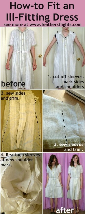 How-to Fit an Ill-Fitting Dress Tutorial