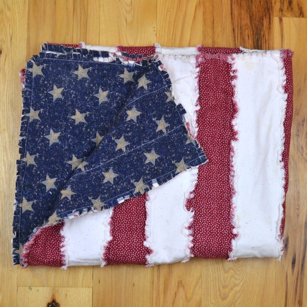 folded flag rag quilt