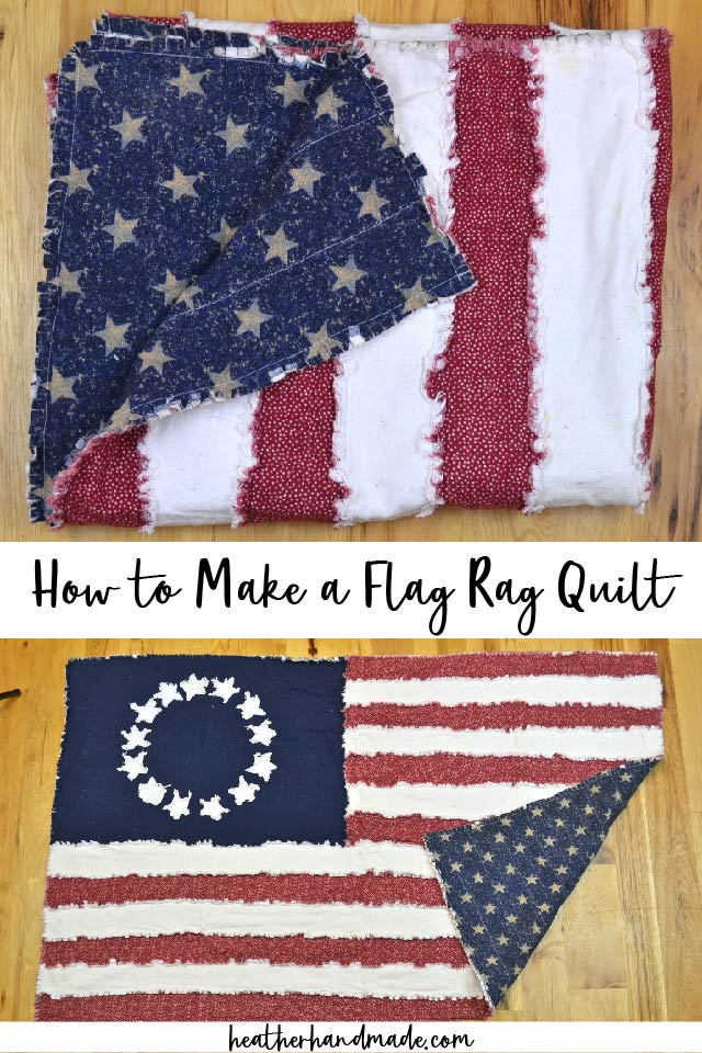 How to Make a Flag Rag Quilt