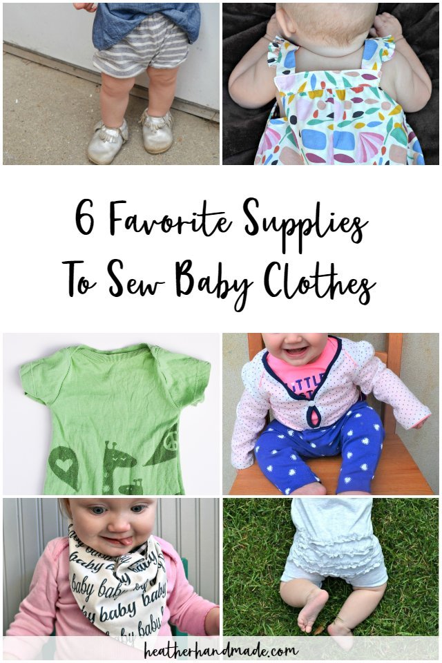 supplies to sew baby clothes