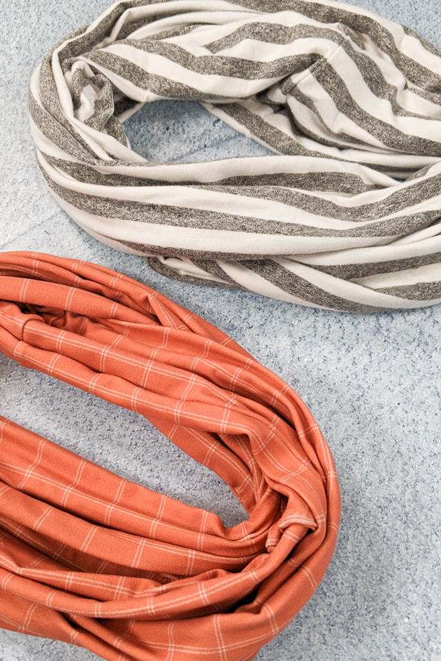 DIY kid infinity scarf