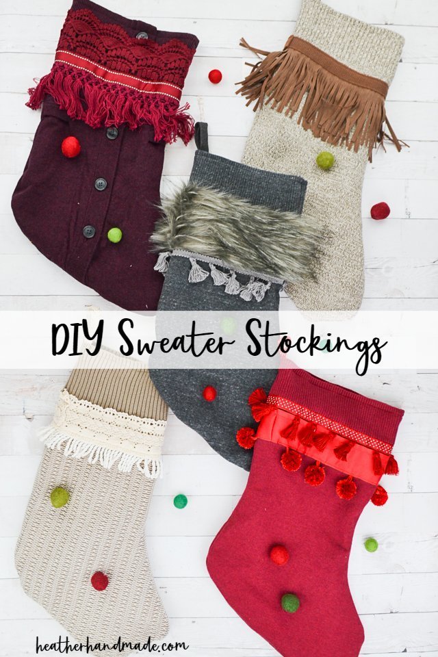 DIY Sweater Stockings