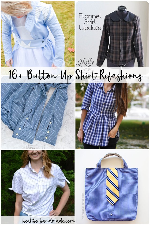 button up shirt refashion