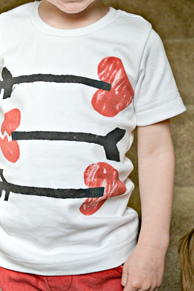 boy diy valentine tshirt