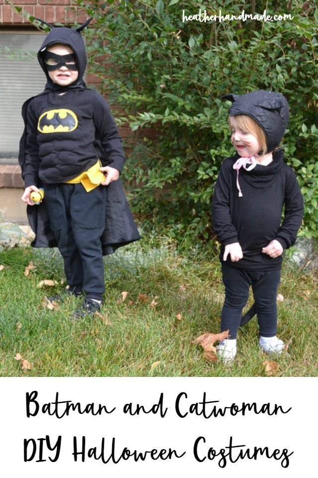 DIY Halloween Costumes: Batman and Catwoman • Heather Handmade