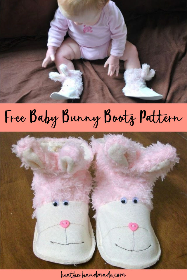 FREE Baby Bunny Boots Sewing Pattern