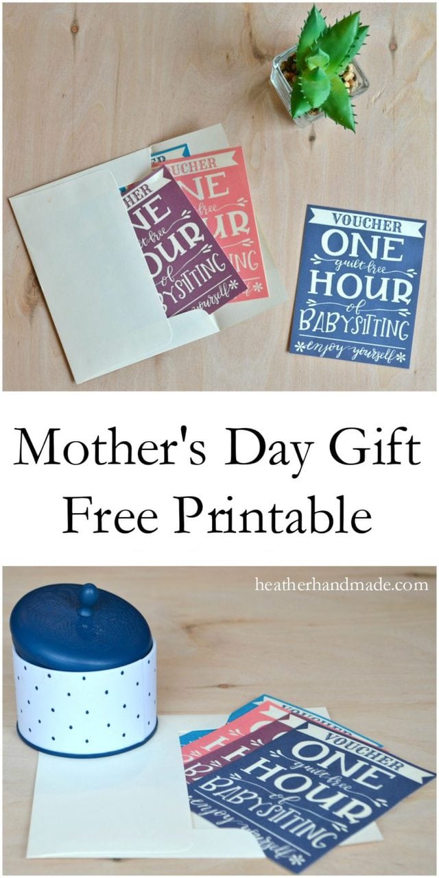 Free Mother’s Day Gift Printable