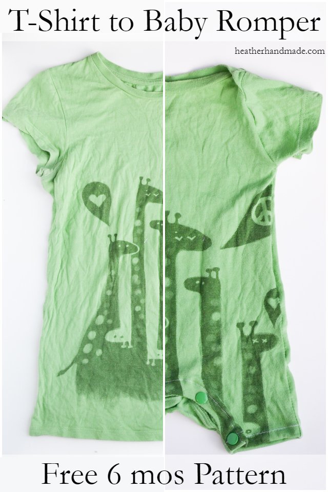 How to turn a t-shirt into a baby romper