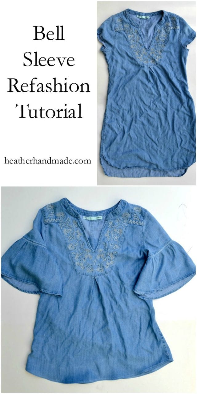 Bell Sleeve Refashion Tutorial