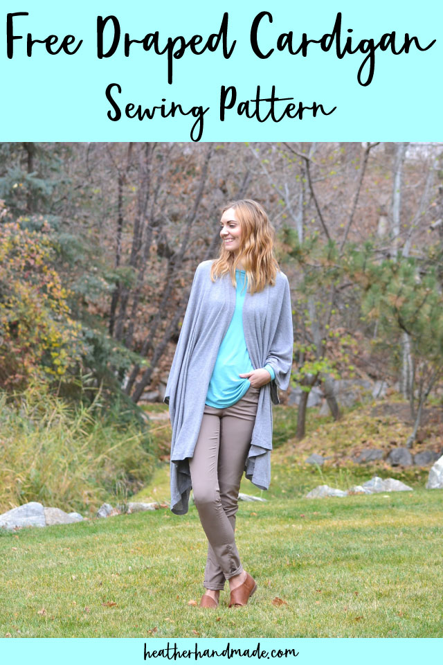 free draped cardigan pattern