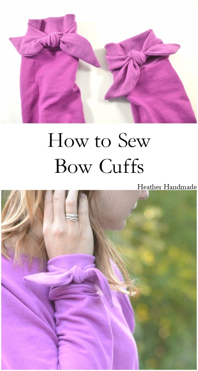 How to Sew Bow Cuffs - Heather Handmade