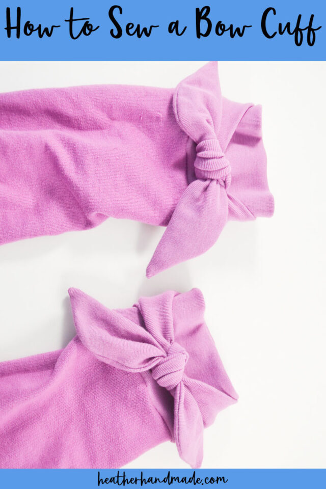 How to Sew a Bow Cuff