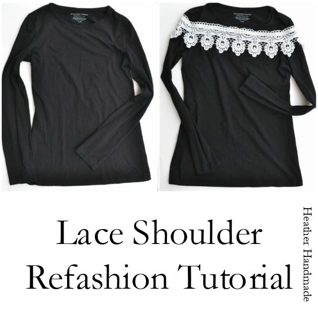 4 No-Sew Lace Refashion Tutorials - Heather Handmade
