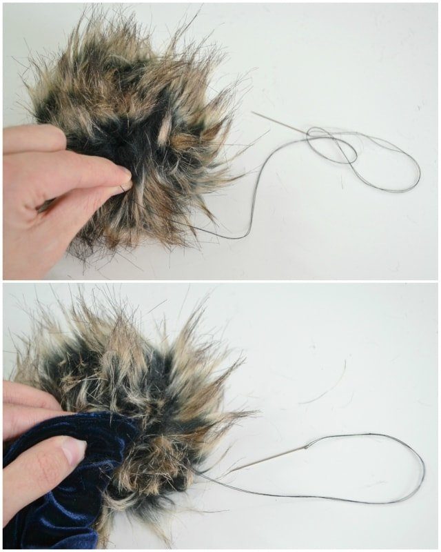 How to Make a Fur Pompom // heatherhandmade.com