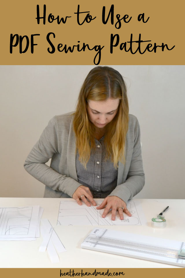 how to use a pdf sewing pattern