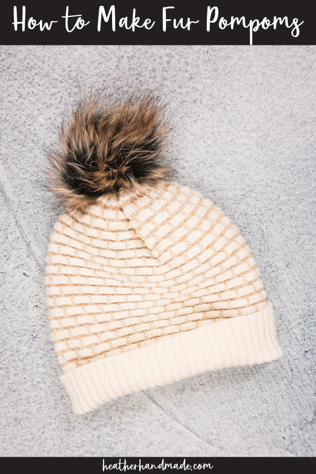 DIY Fur Pompoms Sewing Tutorial
