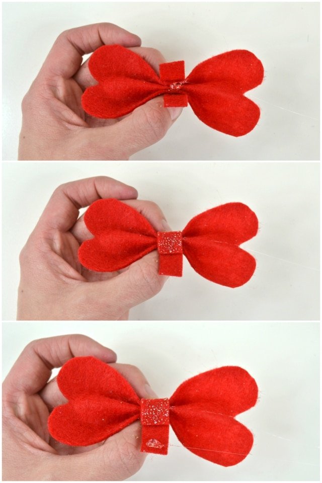 Heart Bow Tutorial and Free Pattern // heatherhandmade.com