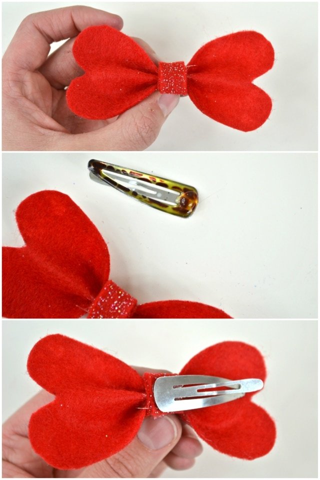 Heart Bow Tutorial nad Free Pattern // heatherhandmade.com