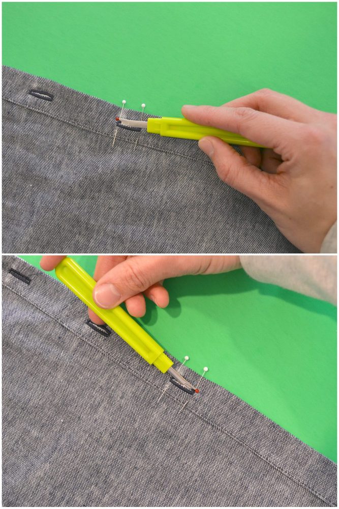 3 Ways to Open a Buttonhole // heatherhandmade.com