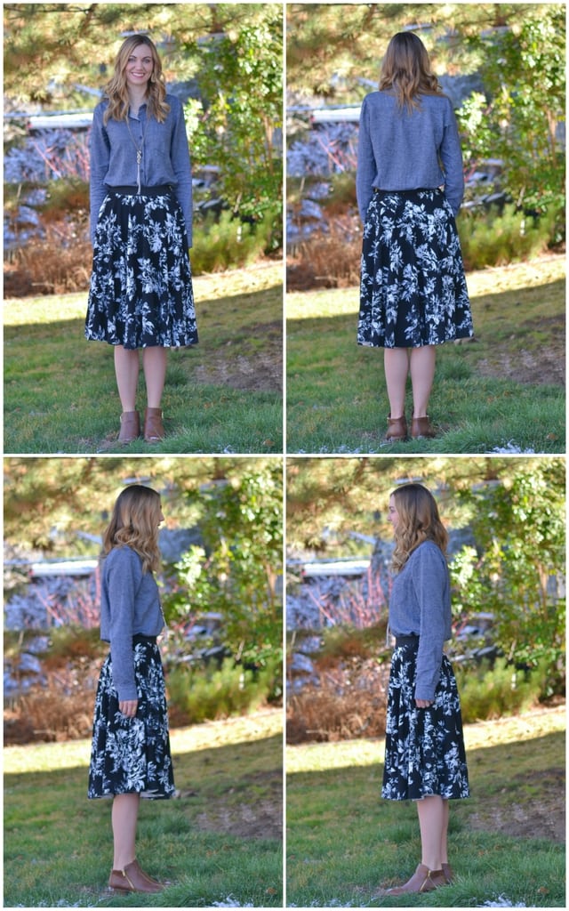 Easy Circle Skirt Tutorial and Free Sewing Pattern // heatherhandmade.com