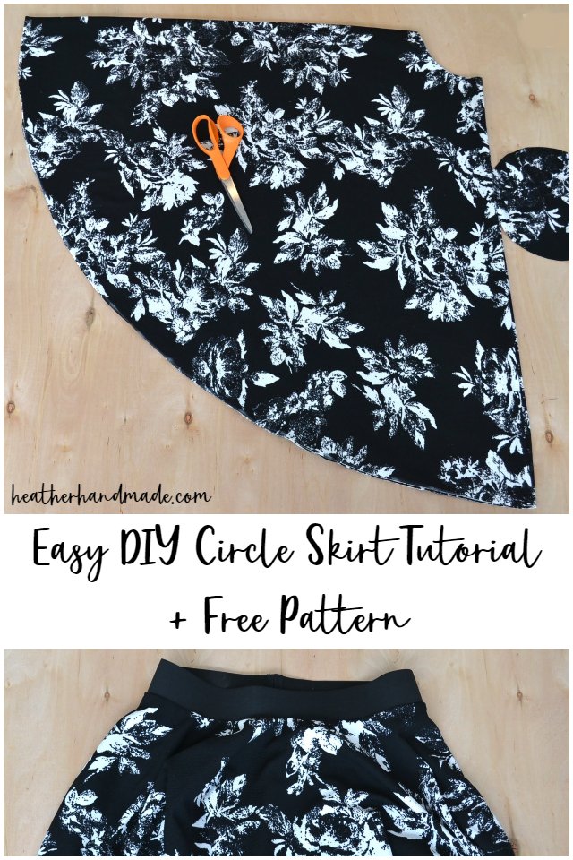 easy diy circle skirt free pattern